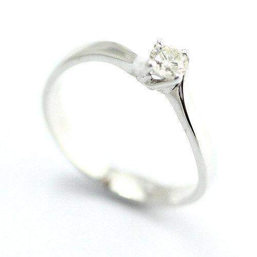 18ct White Gold 0.25 Carat Twist Diamond Engagement Ring-Ogham Jewellery