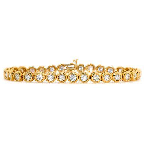18ct White or Yellow Gold & Diamond Bracelet 1.00-5.00ct - DBR02-1HSW-Ogham Jewellery