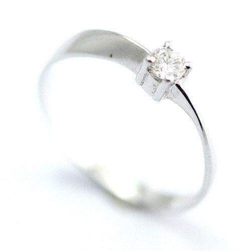 18ct Yellow Gold 0.19ct Certificated DIF Diamond Engagement Ring-Ogham Jewellery