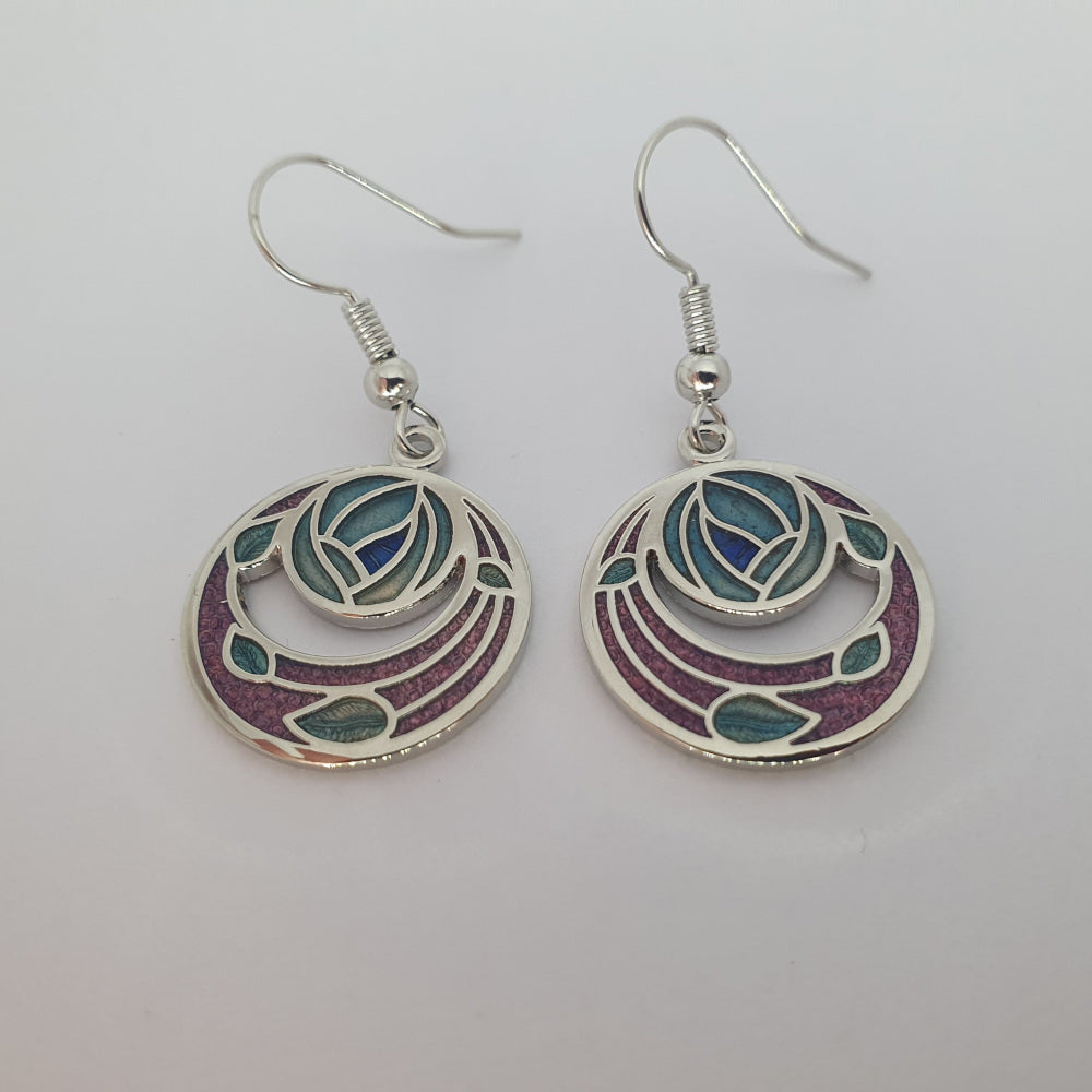 Sea Gems Mackintosh Rose Drop Earrings  - 7259