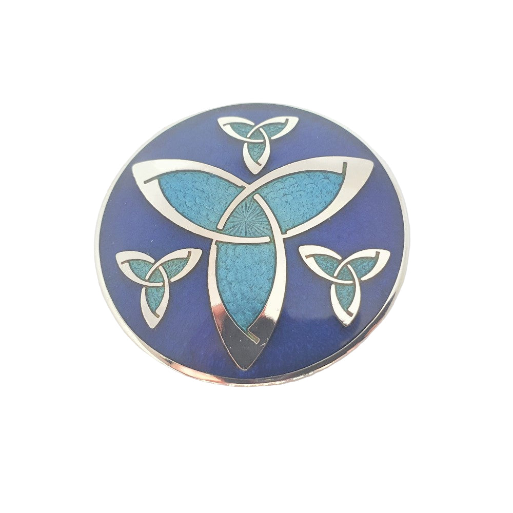 Sea Gems Triquertra Celtic Brooch - 7597