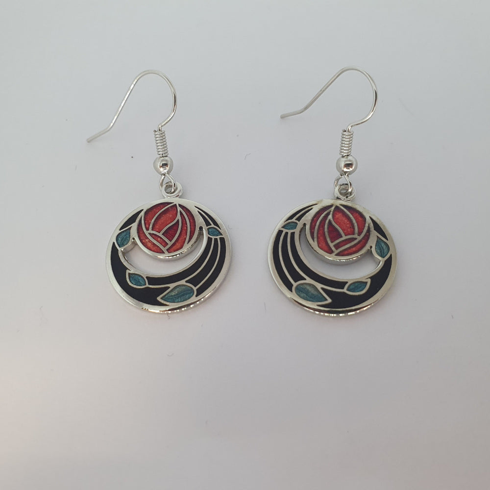 Sea Gems Mackintosh Rose Drop Earrings  - 7259