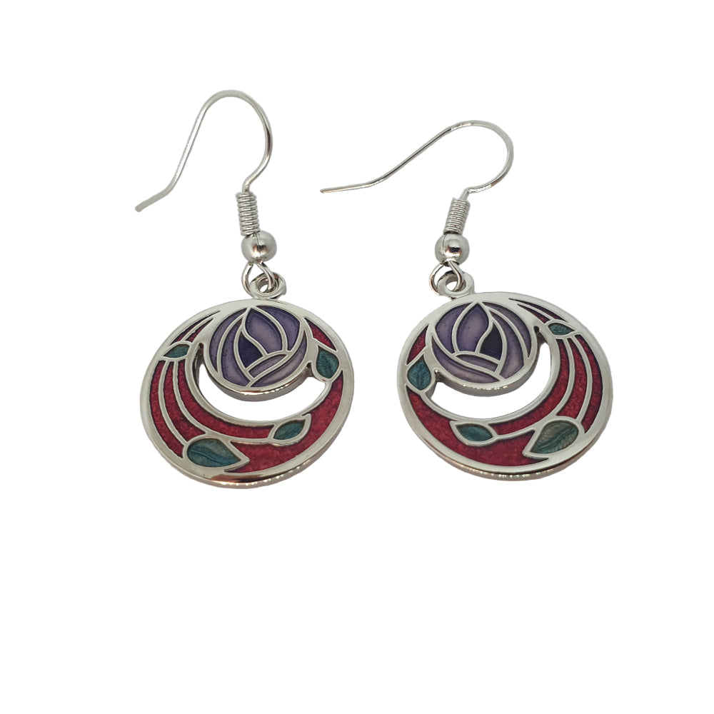 Sea Gems Mackintosh Rose Drop Earrings  - 7259