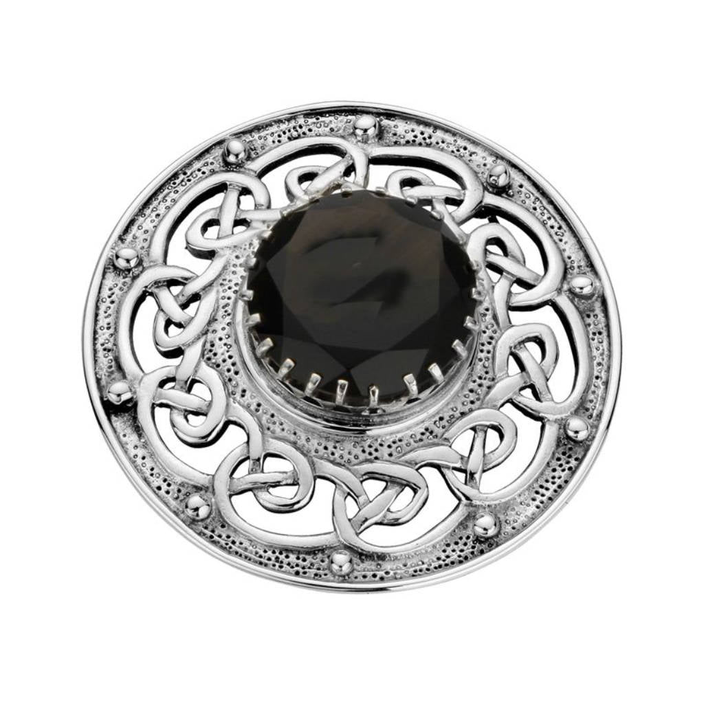 Sterling Silver Plaid Brooch - NO214sq Celtic Art.