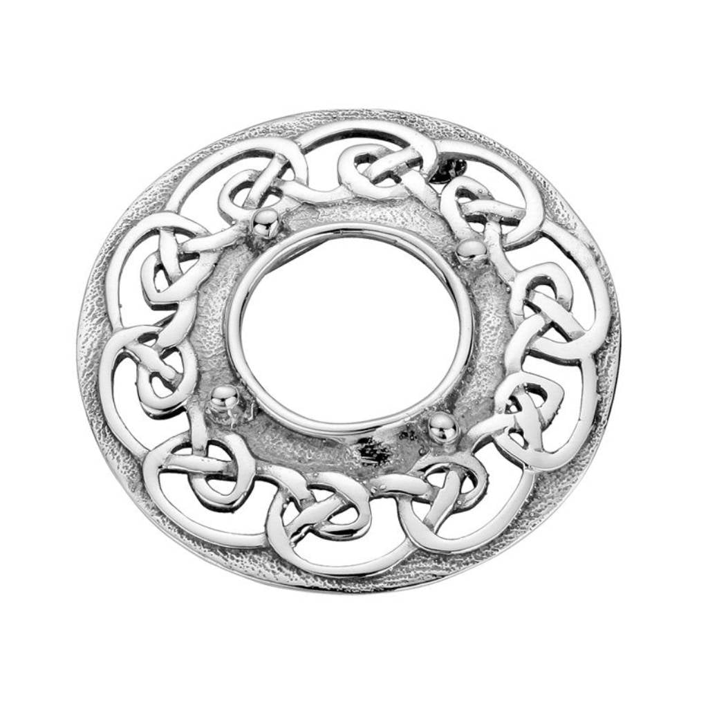 Sterling Silver Plaid Brooch - NO211 Celtic Art.