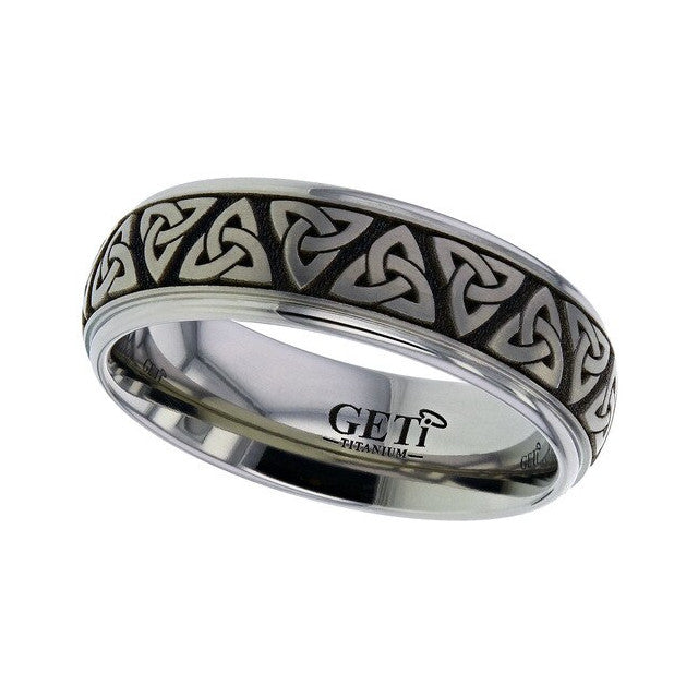 Titanium Celtic Trinity Knot Ring - 2205 TRIN