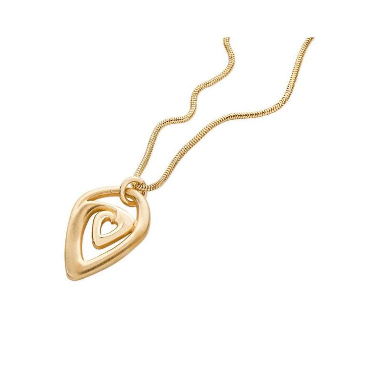 Amore Sterling Silver or 9ct Yellow Gold Pendant - 12129/22129