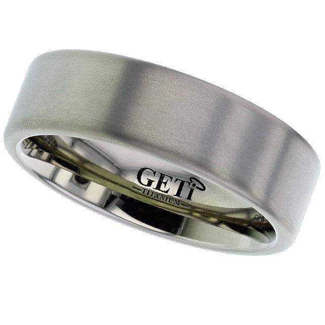 Titanium Ring With Softened Edges  2226