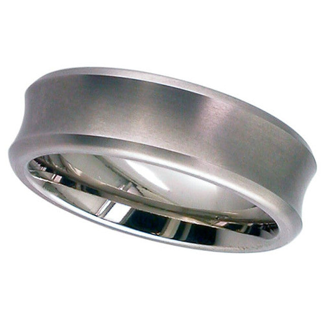 Concave Titanium Ring - 2250