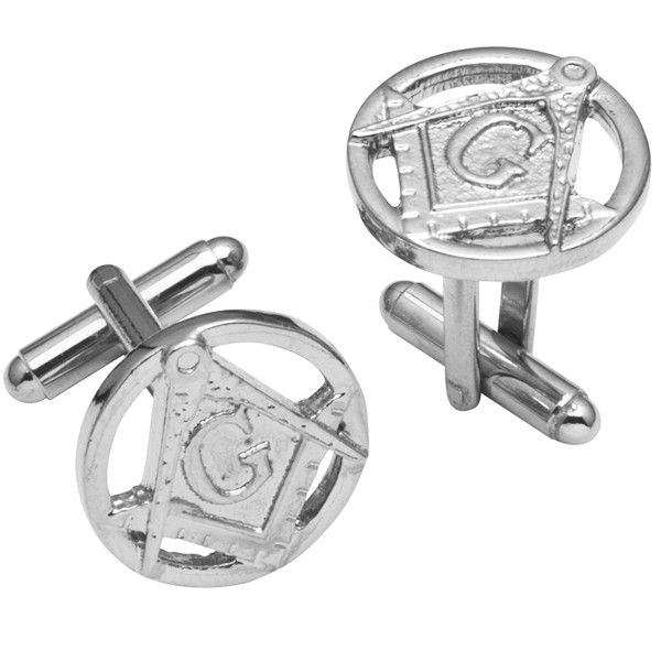 Silver Masonic Cufflinks - NO229 Celtic Art