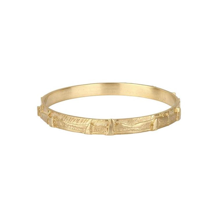 Outlander Sterling Silver or 9ct Yellow Gold Bangle - 140150/240150