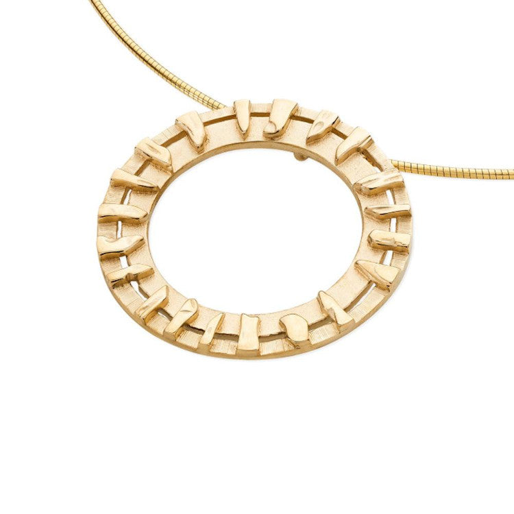 Ring of Brodgar Necklet in Sterling Silver or 9ct Yellow Gold