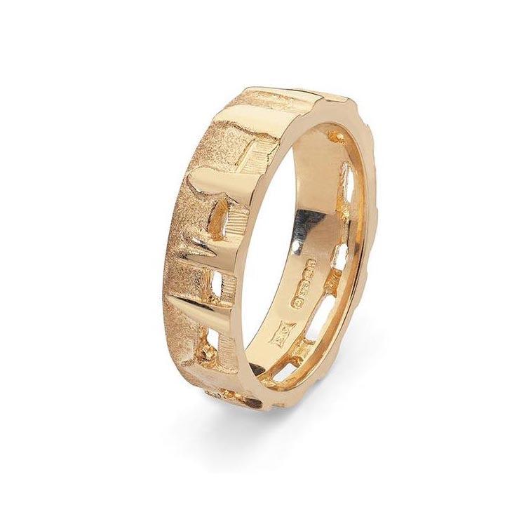 Ring of Brodgar 9ct Yellow Gold Ring - 26041-1