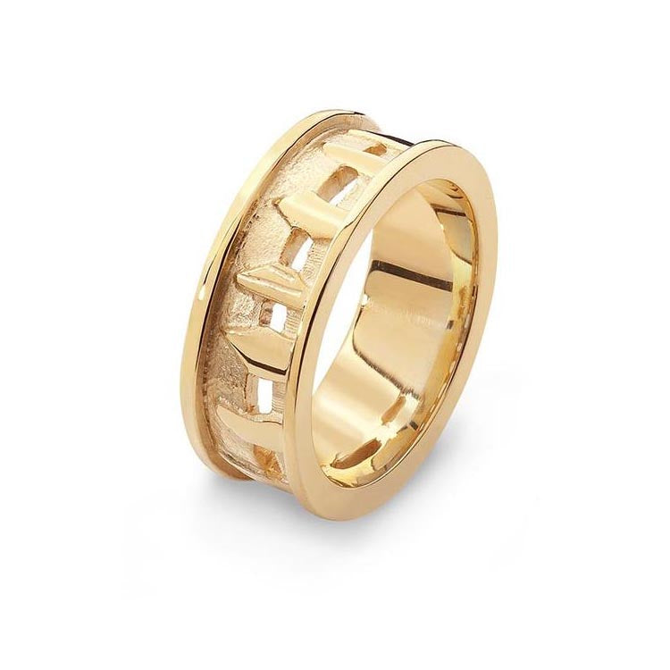 Ring of Brodgar 9ct Yellow Gold Ring - 26041-2