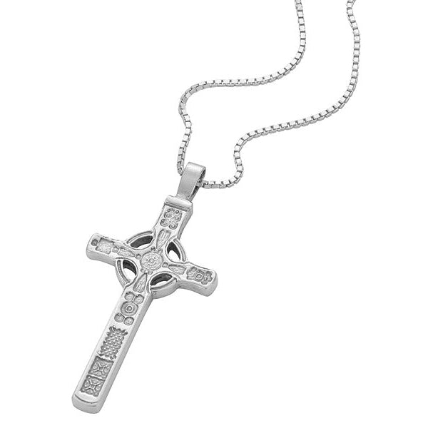 Sterling Silver St.John&#39;s Cross Pendant - NO280 Celtic Art