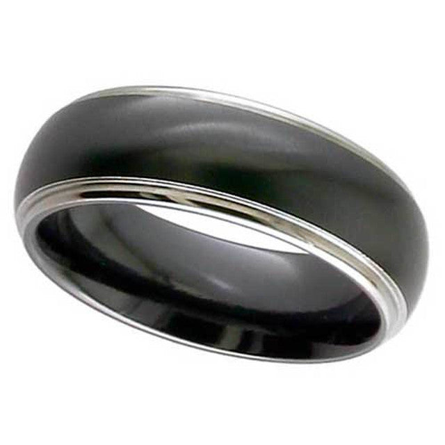 Dome Profile Zirconium Ring - 4005RB-REV
