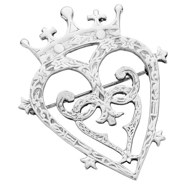 Sterling Silver "Mary Queen of Scots" Luckenbooth Brooch - NO040 Celtic Art