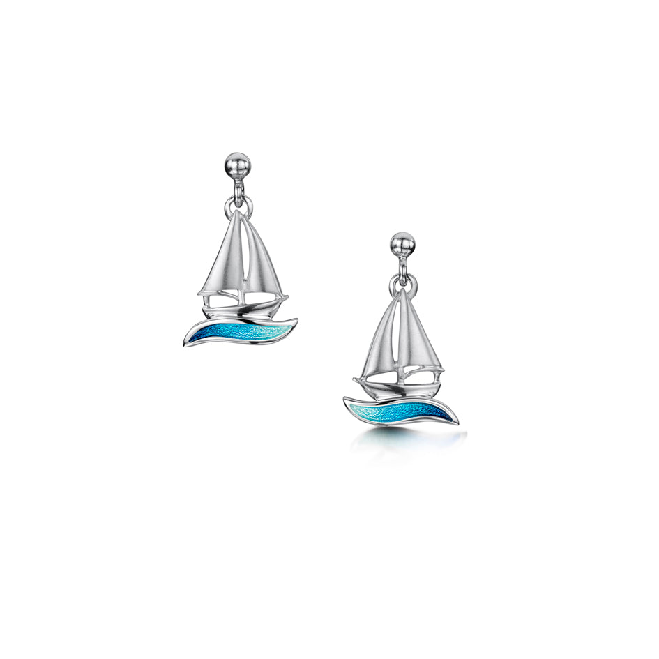 Orkney Yole Sterling Silver Drop Earrings - EE250-SIL