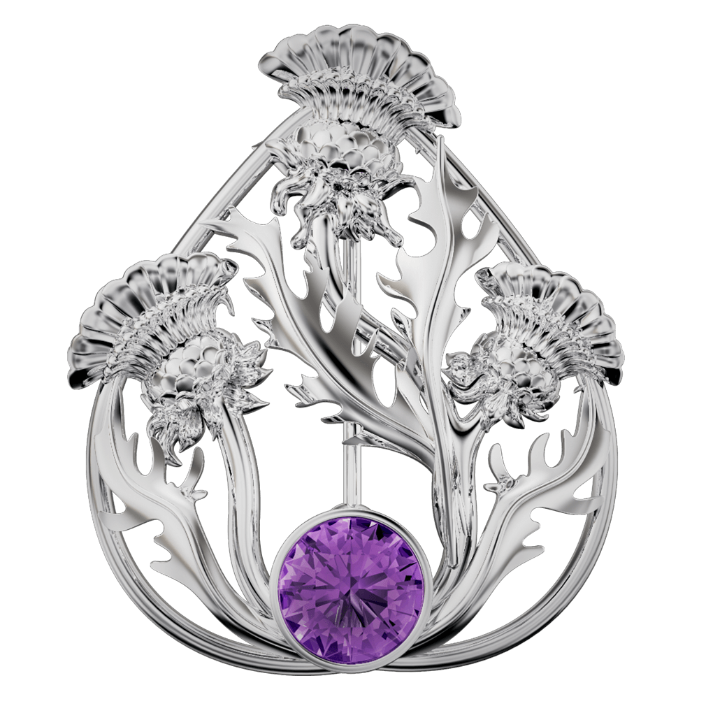 Amethyst brooch 2025
