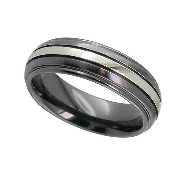 Zirconium Wedding Band - 4005iGRB