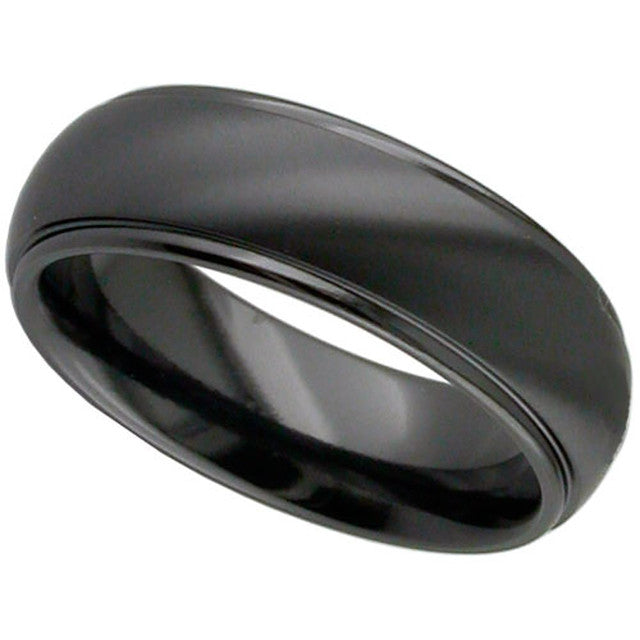 Dome Profile Zirconium Ring - 4005B