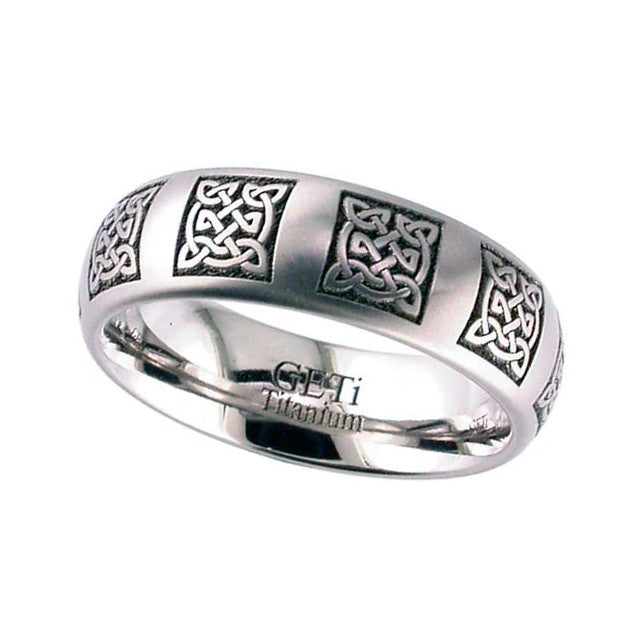 Celtic Knot Titanium Ring - 2204-CD10