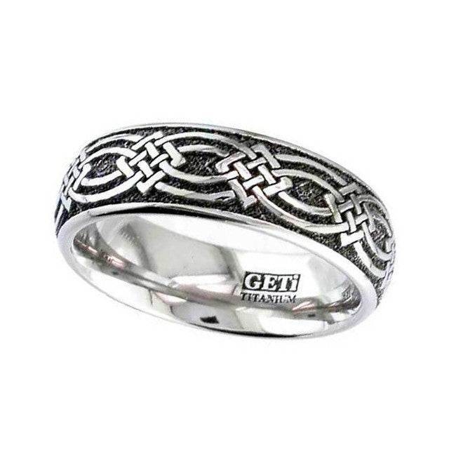 Titanium Celtic Knotwork Ring - 2204-CLK2