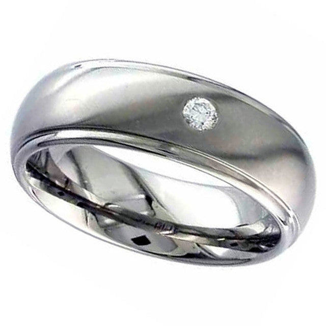 Titanium and Diamond Ring - 2205DS