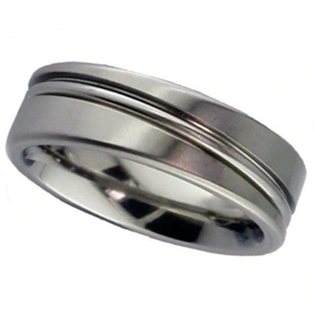 Flat Profile Titanium Ring - 2216