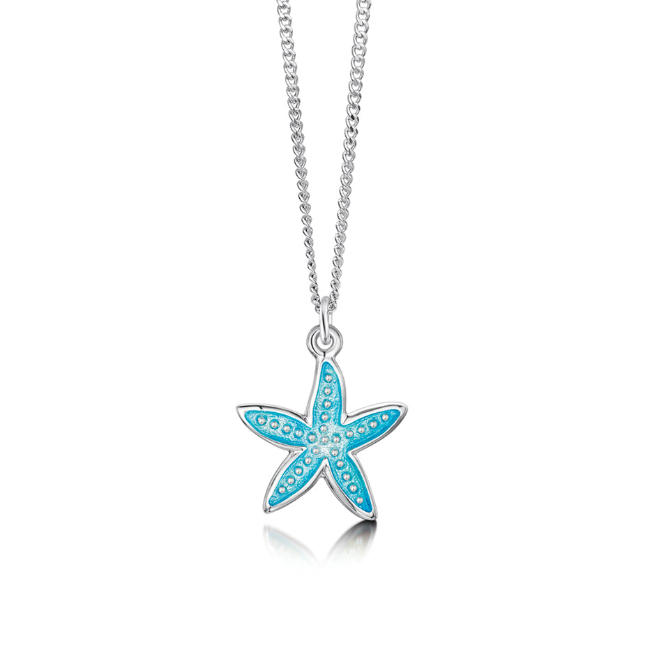 Starfish Sterling Silver with Enamel Pendant - EP251