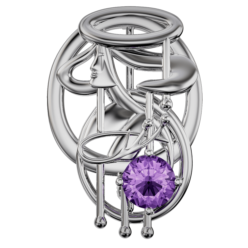 Sterling Silver Mackintosh Brooch - 872