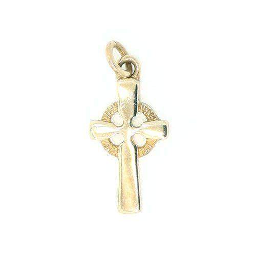 9 Carat Gold Cross Charm GC21 Ogham Jewellery
