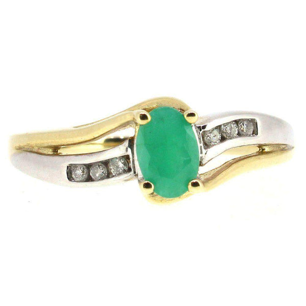 9 carat gold emerald ring deals