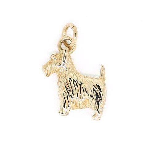 9 Carat Gold Scottie Dog Charm-Ogham Jewellery
