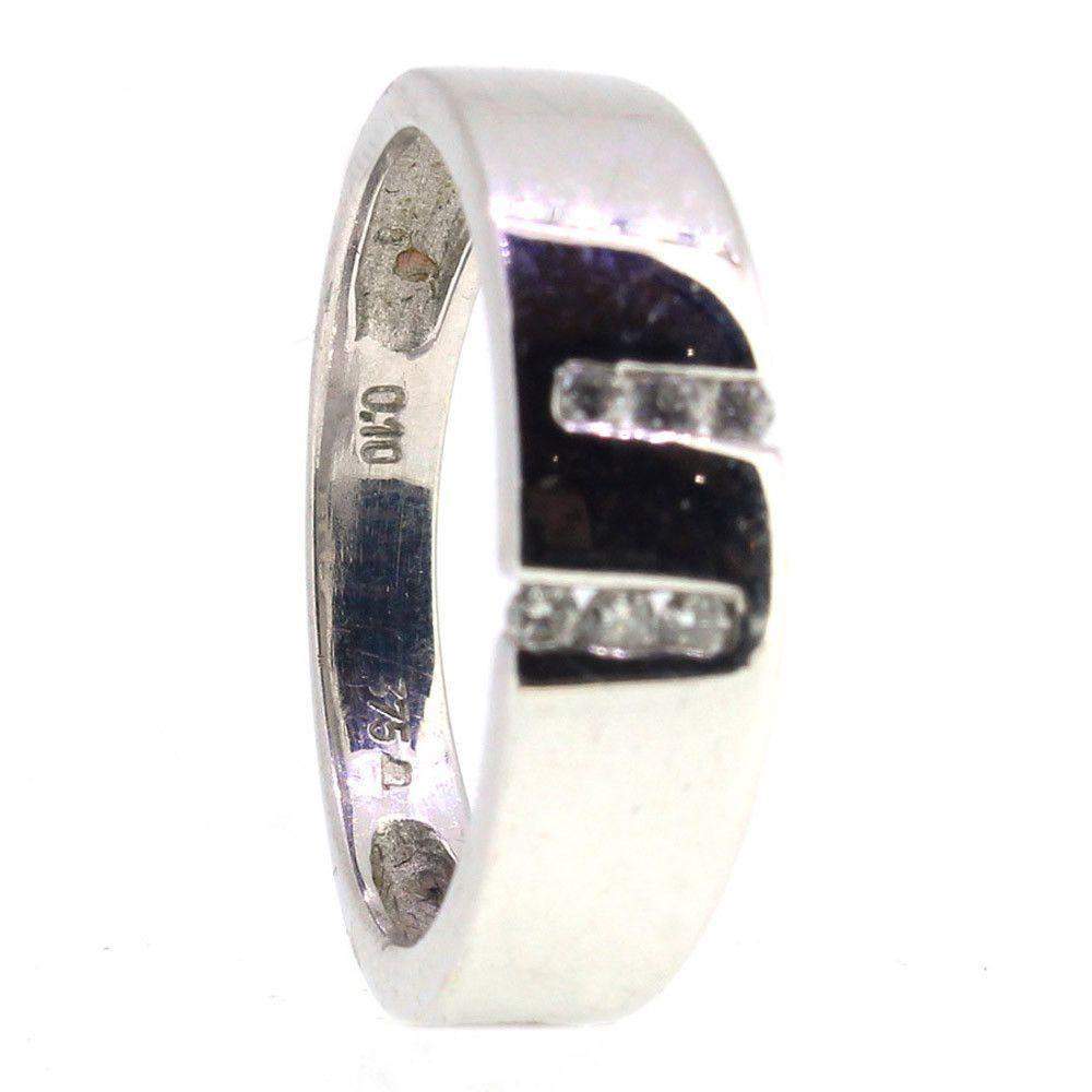 9 Carat White Gold Diamond Ring-Ogham Jewellery