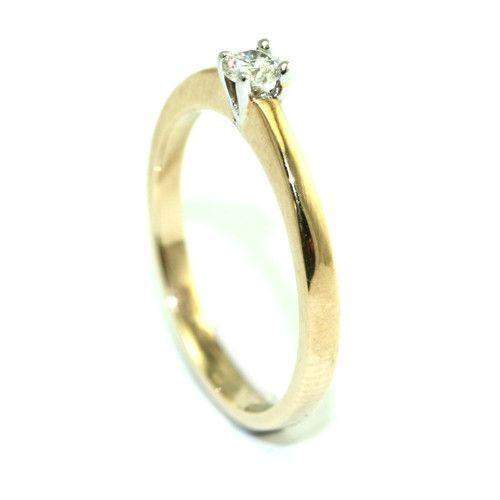 9ct Gold Diamond Engagement Ring 4046 - 0.15ct-Ogham Jewellery