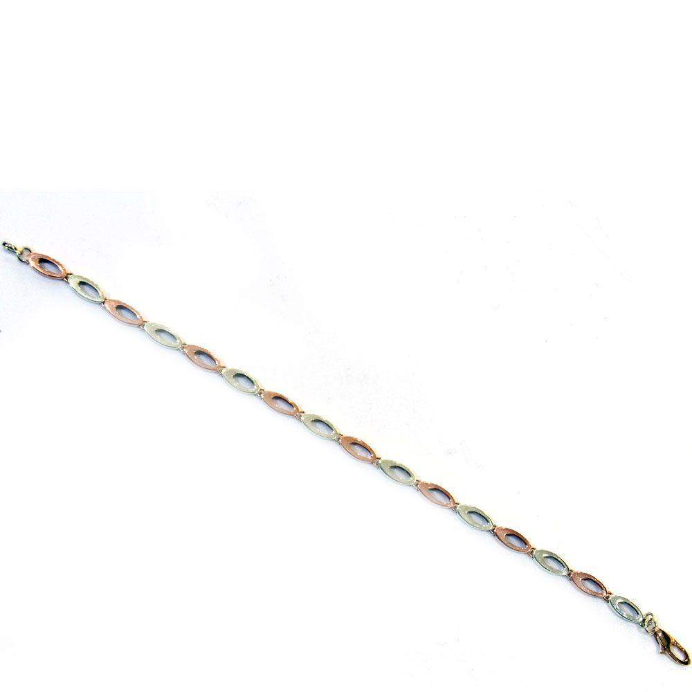 9ct Two Coloured Gold Bracelet -RWAD23-Ogham Jewellery