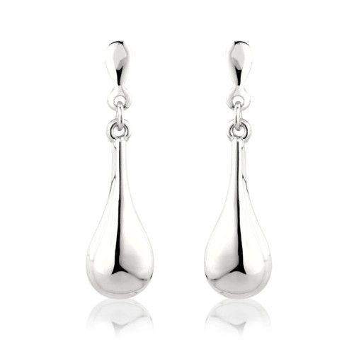 9ct Yellow or White Gold Drop Earrings - MM7K68-Ogham Jewellery