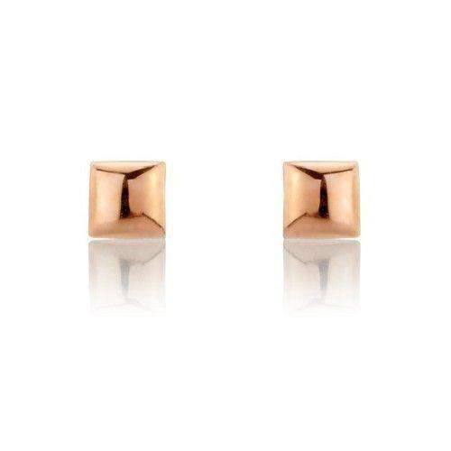 9ct Yellow, White or Rose Gold Stud Earrings - MM7A01-Ogham Jewellery