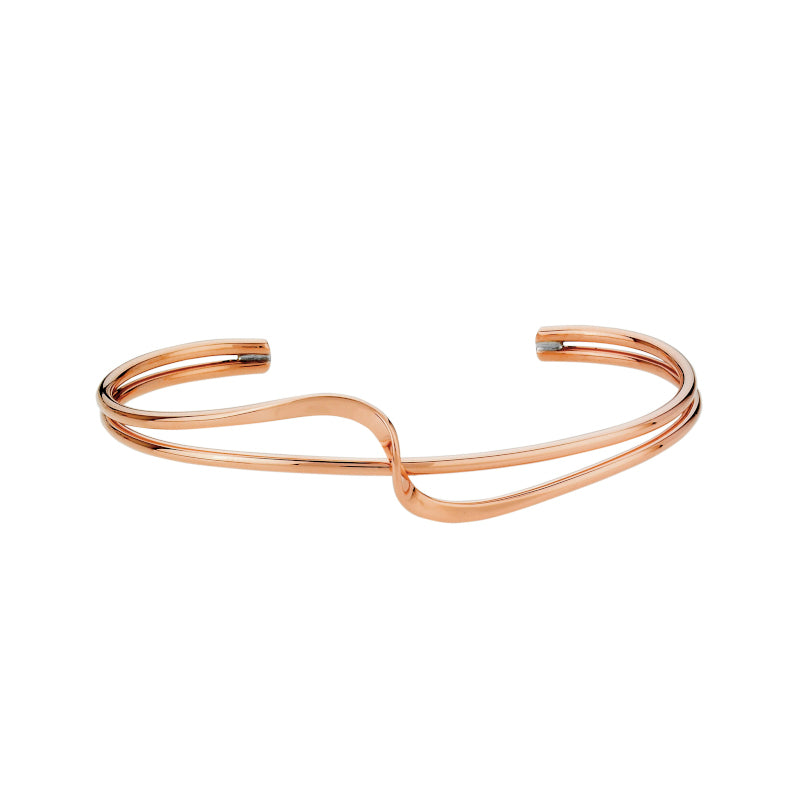 Silver And Copper Bangle - B0103