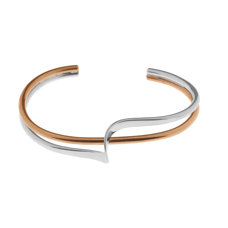 Copper and silver Bangle - B0496 Tianguis Jackson