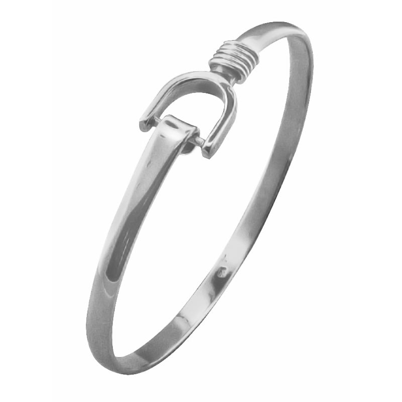 Contemporary Sterling Silver Bangle - BT1692