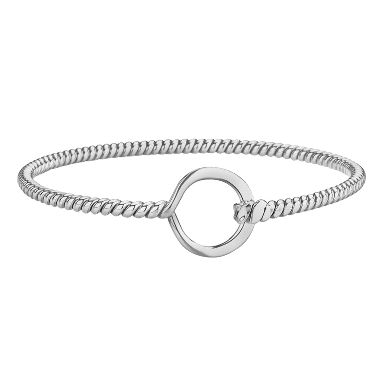 Twisted Sterling Silver Bangle - BT1862