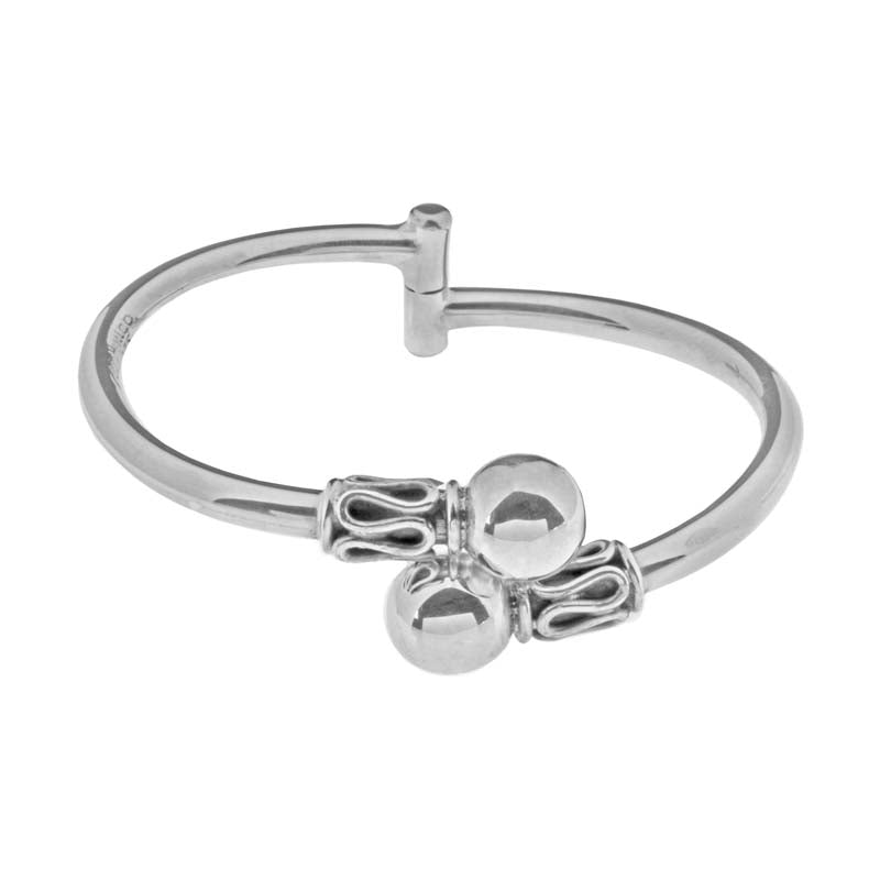 Contemporary Sterling Silver Bangle - BT2050