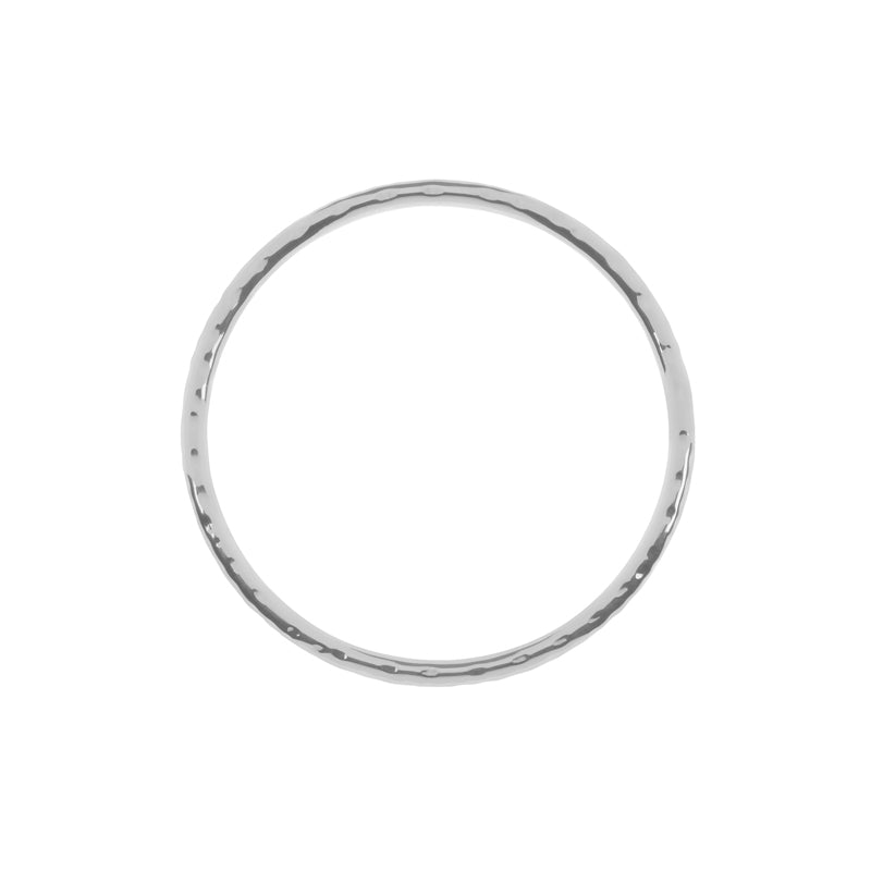 Sterling Silver Textured Bangle - BT2143