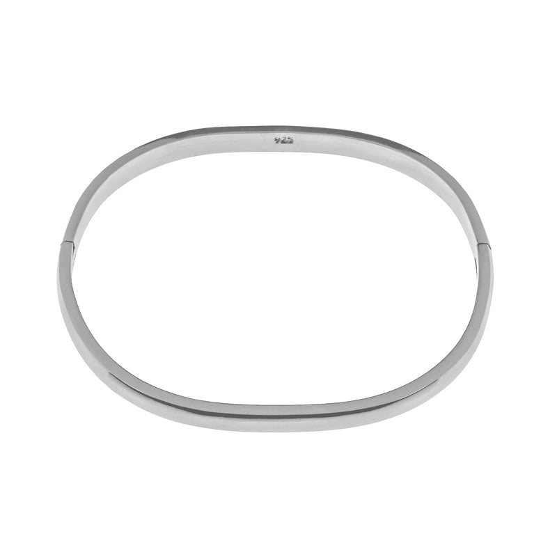 Contemporary Sterling Silver Bangle - BT2156