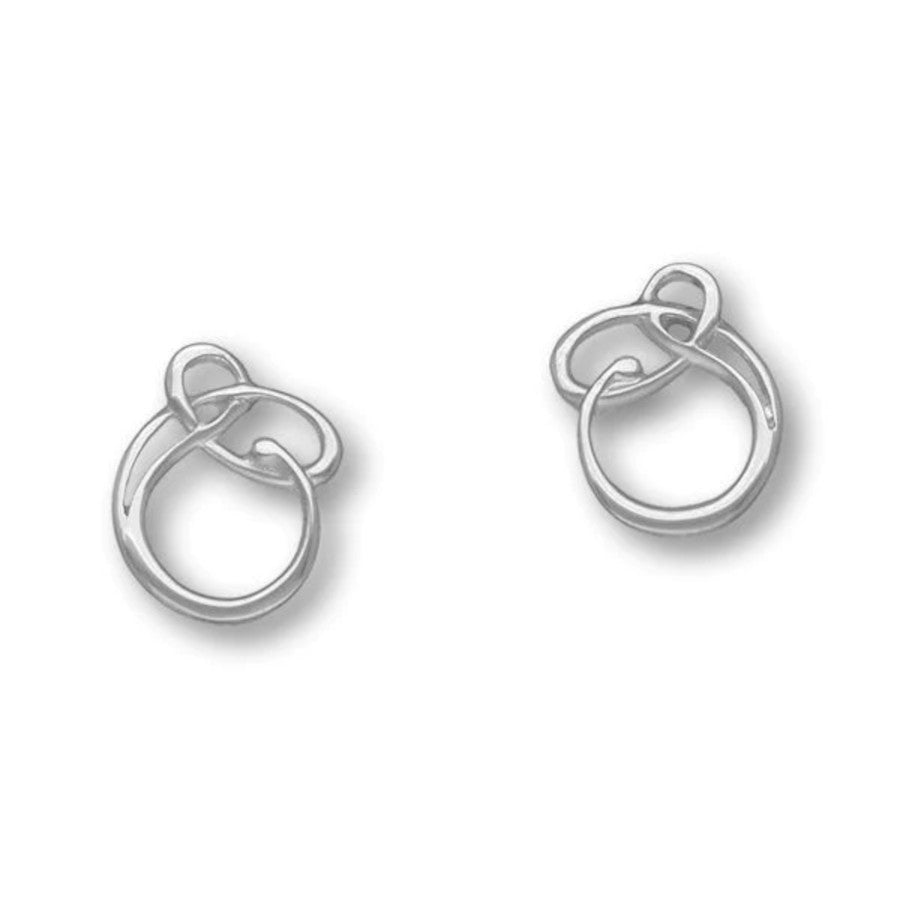 Sterling Silver Celtic Stud Earrings - E1571 Ortak
