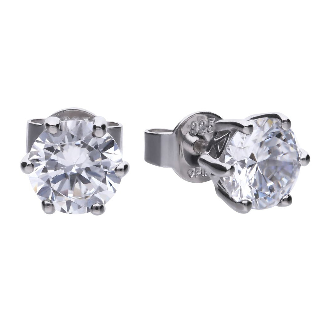 Claw Set 2 Carat Zirconia Earrings - E5581, 2 carat Total