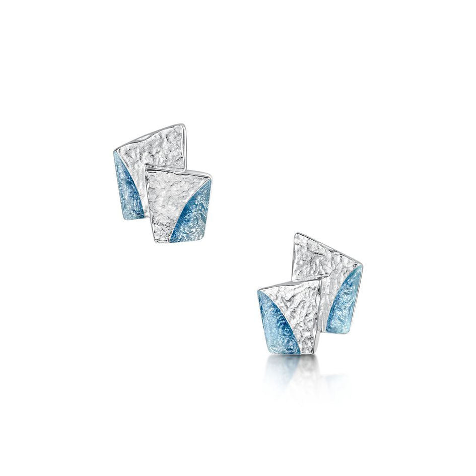 Flagstone Stud Earrings - EE0142-SLATE Sheila Fleet