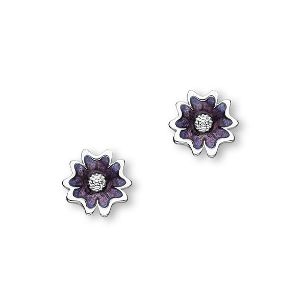 Primula Scotica Sterling Silver Stud Earrings - EE618 Ortak